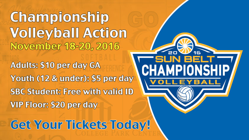 2016 Sun Belt Conference Volleyball Championship Nov. 18-20, 2016
