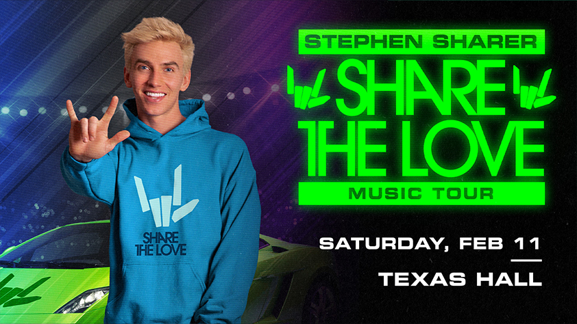 Stephen Sharer: Share the Love Tour February 11, 2023 at Texas Hall