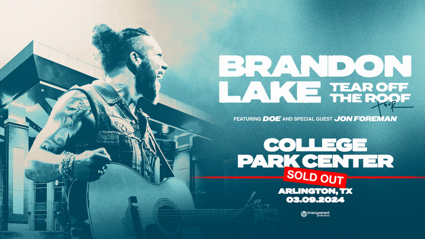 Brandon Lake - Tear Off the Roof Tour