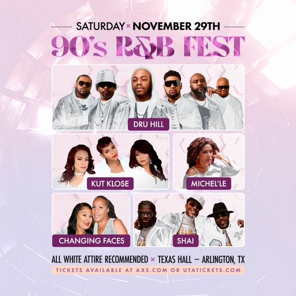 90s R&B Fest with Dru Hill and Friends Texas Hall November 29