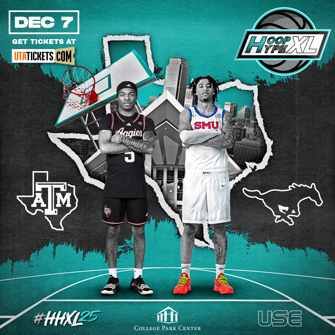 Hoop Hype XL December 7, 2025 at College Park Center: SMU vs Texas A&M Men's Basketball