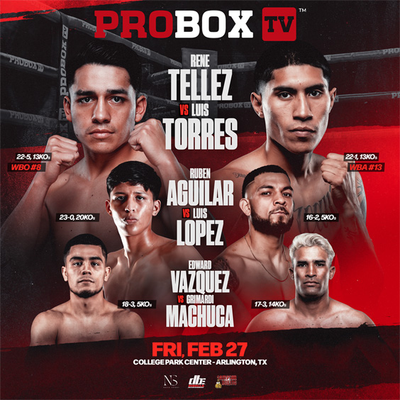 ProBox TV Contender Series February 27, 2026 at College Park Center